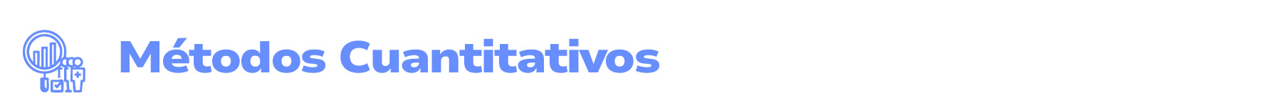 Métodos Cuantitativos